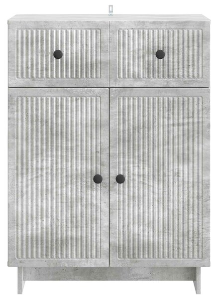 VidaXL Széf Betonszürke 66 x 34,5 x 90 cm Szerelt Fa