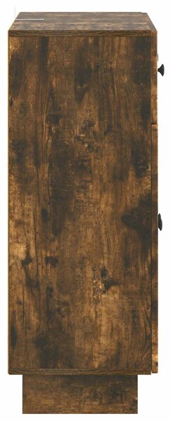 VidaXL Széf Füstös Tölgy 66 x 34,5 x 90 cm Szerelt Fa