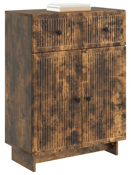 VidaXL Széf Füstös Tölgy 66 x 34,5 x 90 cm Szerelt Fa