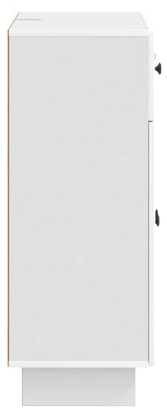 VidaXL Széf Magasfényű Fehér 66 x 34,5 x 90 cm Szerelt Fa