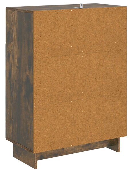 VidaXL Széf Füstös Tölgy 66 x 34,5 x 90 cm Szerelt Fa