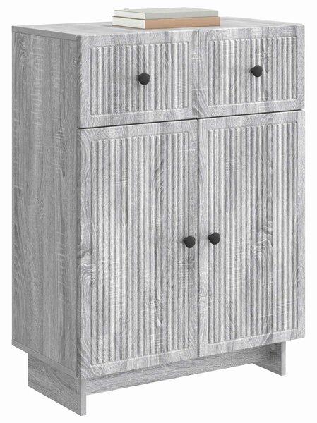 VidaXL Széf Szürke Sonoma 66 x 34,5 x 90 cm Szerelt Fa