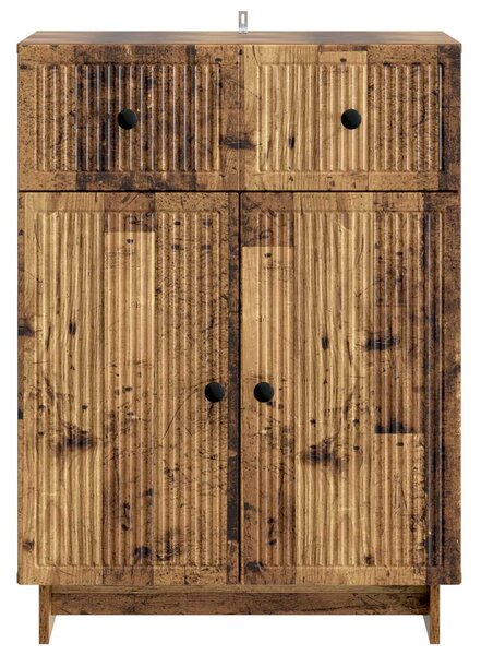 VidaXL Széf Antik Fa 66 x 34,5 x 90 cm Szerelt Fa
