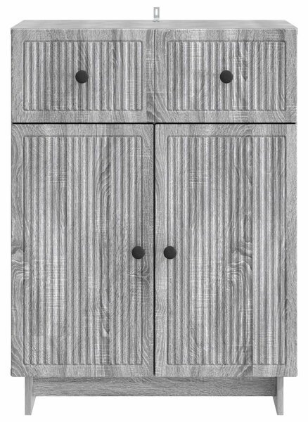 VidaXL Széf Szürke Sonoma 66 x 34,5 x 90 cm Szerelt Fa