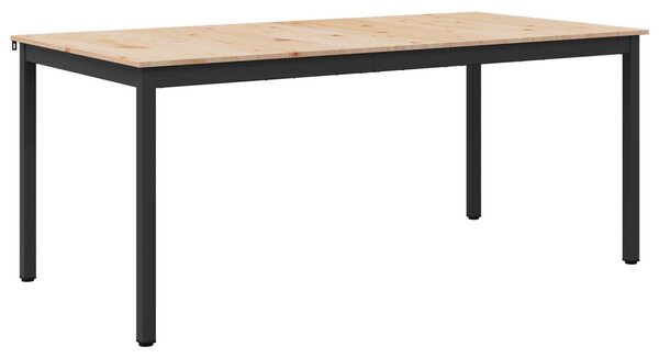 Étkezőasztal Természetes 140 x 80 x 75 cm Tömör fenyőfa