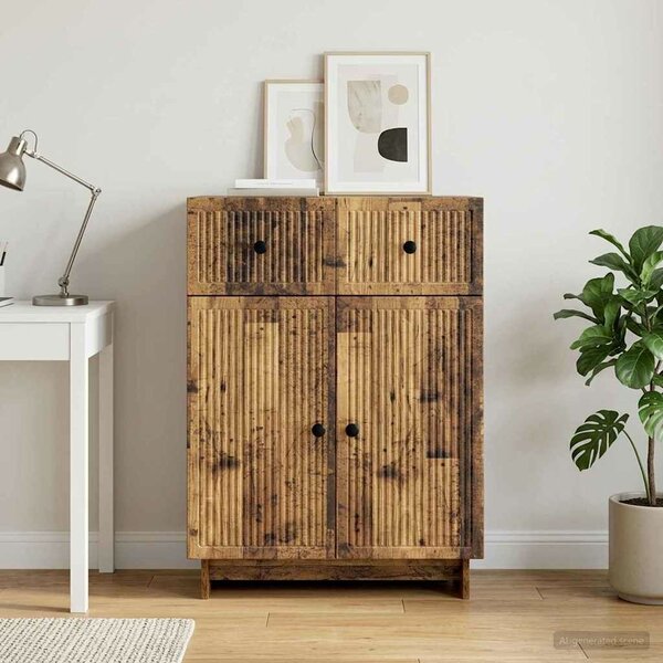 VidaXL Széf Antik Fa 66 x 34,5 x 90 cm Szerelt Fa