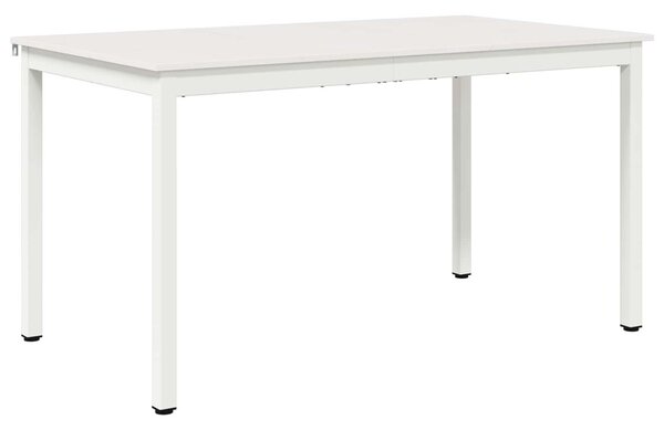 Étkezőasztal Fehér 140 x 80 x 75 cm Tömör fenyőfa