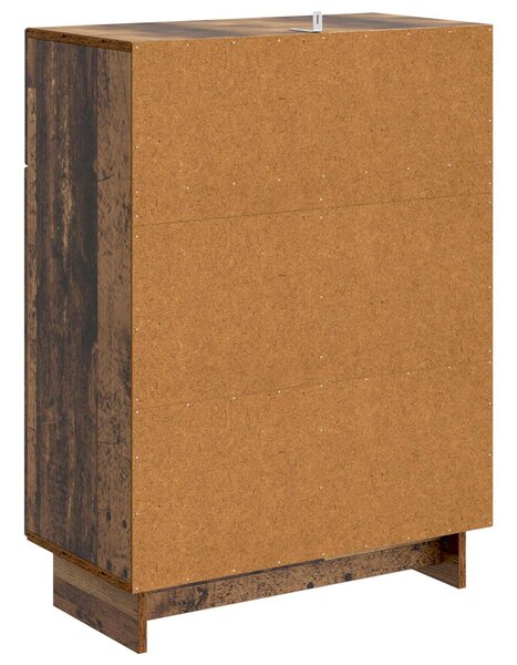 VidaXL Széf Antik Fa 66 x 34,5 x 90 cm Szerelt Fa