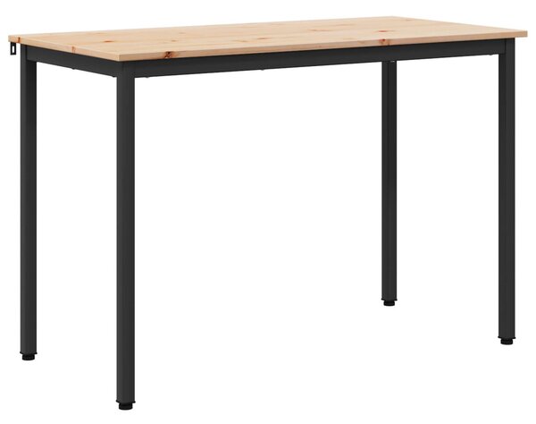 Étkezőasztal Természetes 110 x 55 x 75 cm Tömör fenyőfa