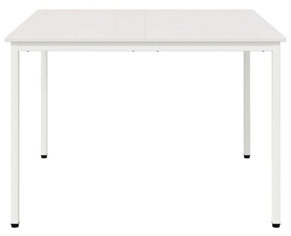 Étkezőasztal Fehér 110 x 110 x 75 cm Tömör fenyőfa