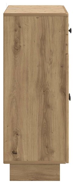 VidaXL Széf Kézműves Tölgy 66 x 34,5 x 90 cm Szerelt Fa