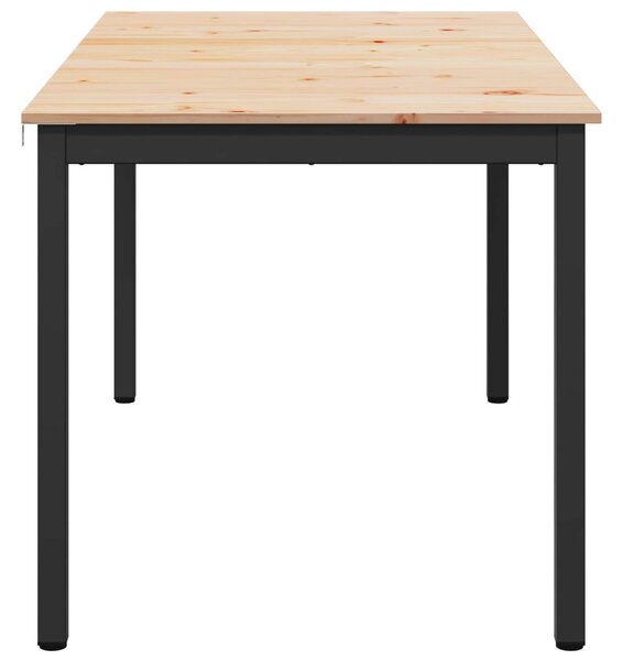 Étkezőasztal Természetes 180 x 90 x 75 cm Tömör fenyőfa
