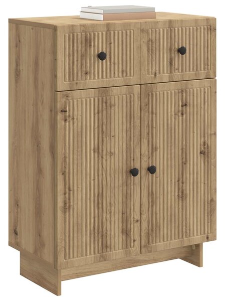 VidaXL Széf Kézműves Tölgy 66 x 34,5 x 90 cm Szerelt Fa