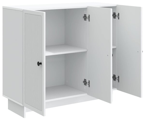 VidaXL Széf Fehér 89 x 34,5 x 80 cm Szerelt Fa
