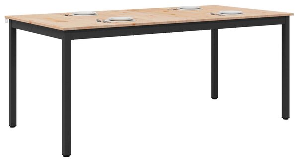 Étkezőasztal Természetes 180 x 90 x 75 cm Tömör fenyőfa