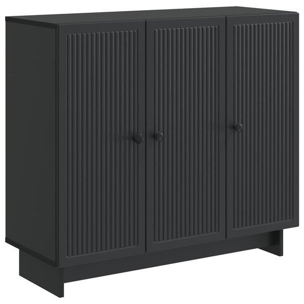 VidaXL Széf Fekete 89 x 34,5 x 80 cm Szerelt Fa
