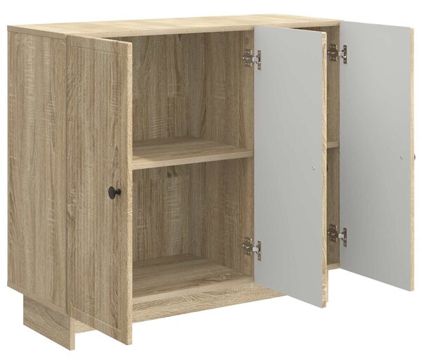 VidaXL Széf Sonoma Tölgy 89 x 34,5 x 80 cm Szerelt Fa
