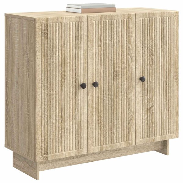 VidaXL Széf Sonoma Tölgy 89 x 34,5 x 80 cm Szerelt Fa
