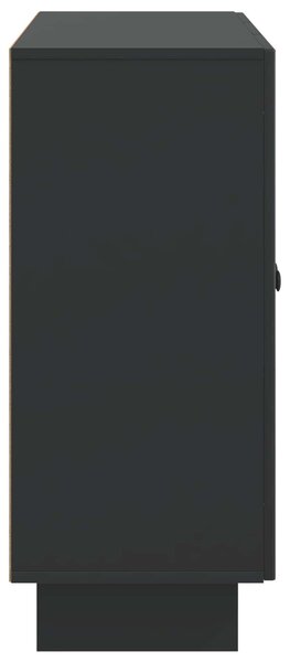 VidaXL Széf Fekete 89 x 34,5 x 80 cm Szerelt Fa