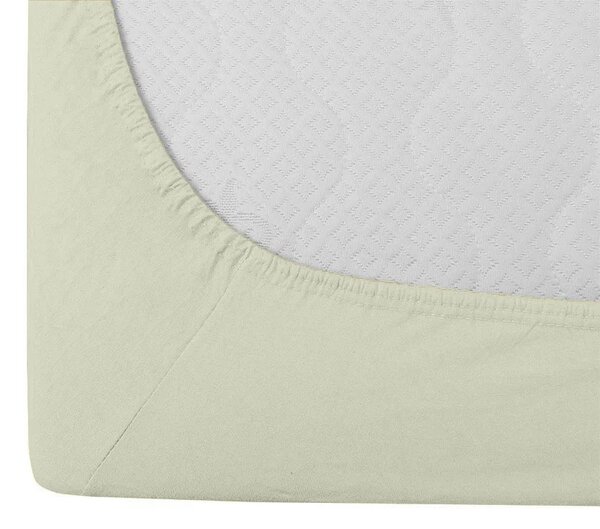 Krepp ágyneműhuzat SZETT ŐSZI SZÍNEK POLI színes + Jersey gumis lepedő 90 x 200 cm világos krém, egyszemélyes