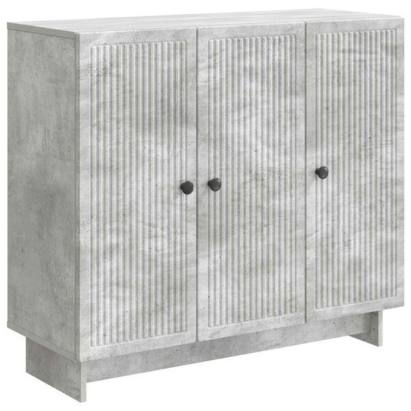 VidaXL Széf Betonszürke 89 x 34,5 x 80 cm Szerelt Fa