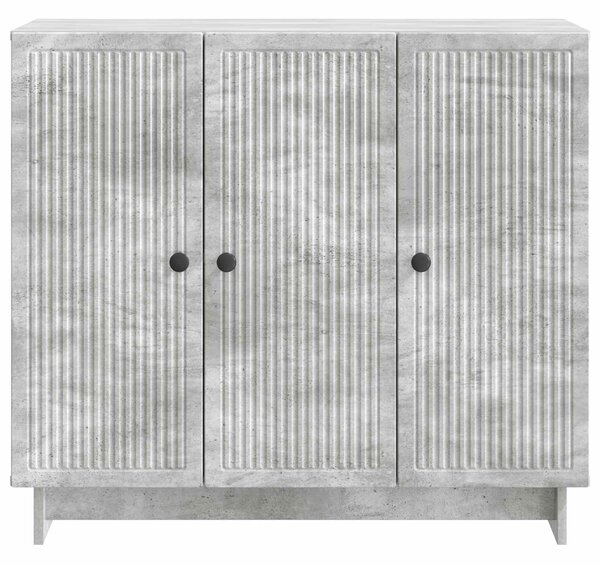 VidaXL Széf Betonszürke 89 x 34,5 x 80 cm Szerelt Fa