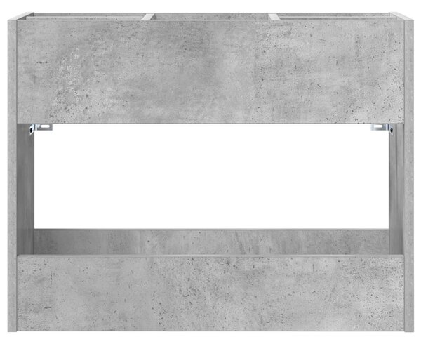 Napernyő Állvány tárolóval Beton Szürke 65 x 24 x 50 cm Faanyag