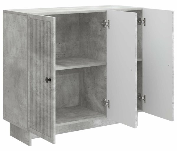 VidaXL Széf Betonszürke 89 x 34,5 x 80 cm Szerelt Fa