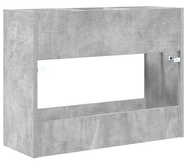 Napernyő Állvány tárolóval Beton Szürke 65 x 24 x 50 cm Faanyag