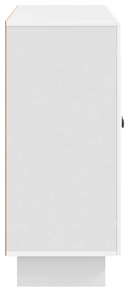 VidaXL Széf Magasfényű Fehér 89 x 34,5 x 80 cm Szerelt Fa