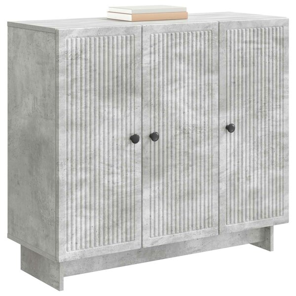 VidaXL Széf Betonszürke 89 x 34,5 x 80 cm Szerelt Fa