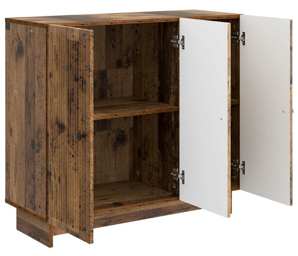 VidaXL Széf Antik Fa 89 x 34,5 x 80 cm Szerelt Fa