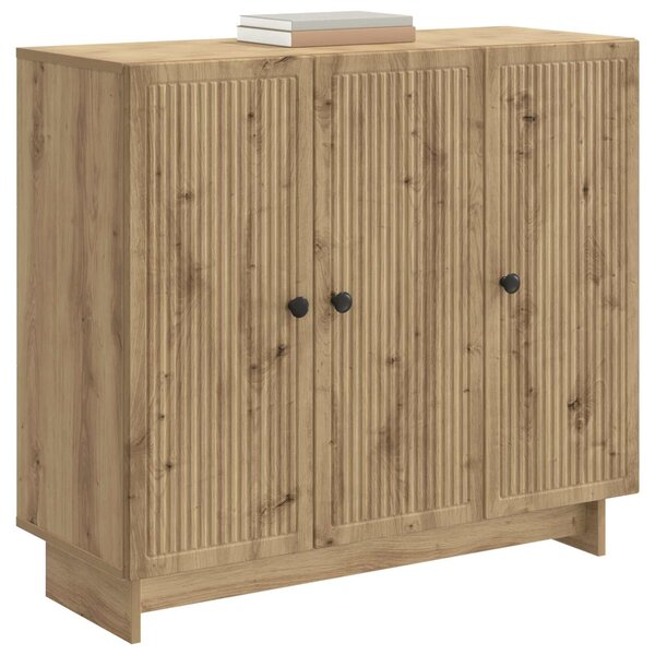 VidaXL Széf Kézműves Tölgy 89 x 34,5 x 80 cm Szerelt Fa