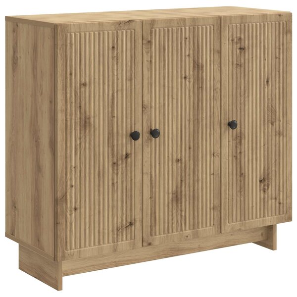 VidaXL Széf Kézműves Tölgy 89 x 34,5 x 80 cm Szerelt Fa