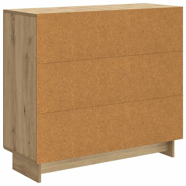 VidaXL Széf Kézműves Tölgy 89 x 34,5 x 80 cm Szerelt Fa