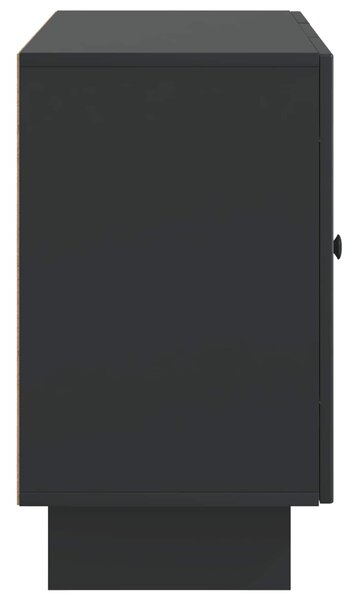VidaXL Széf fiókkal Fekete 89 x 34,5 x 60 cm Szerelt Fa