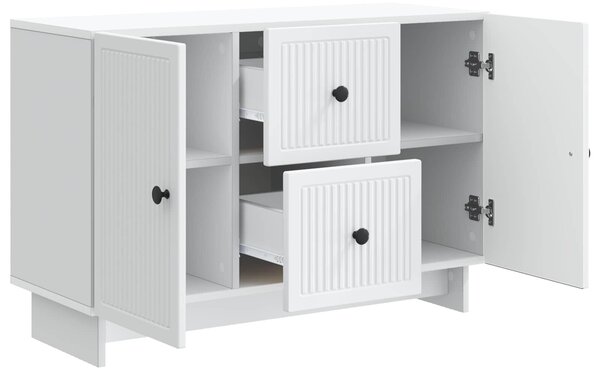 VidaXL Széf Fehér 89 x 34,5 x 60 cm Szerelt Fa
