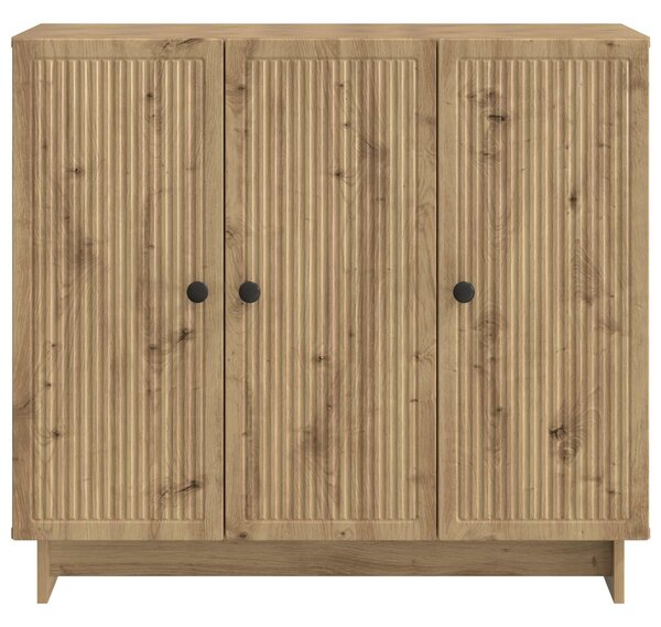 VidaXL Széf Kézműves Tölgy 89 x 34,5 x 80 cm Szerelt Fa