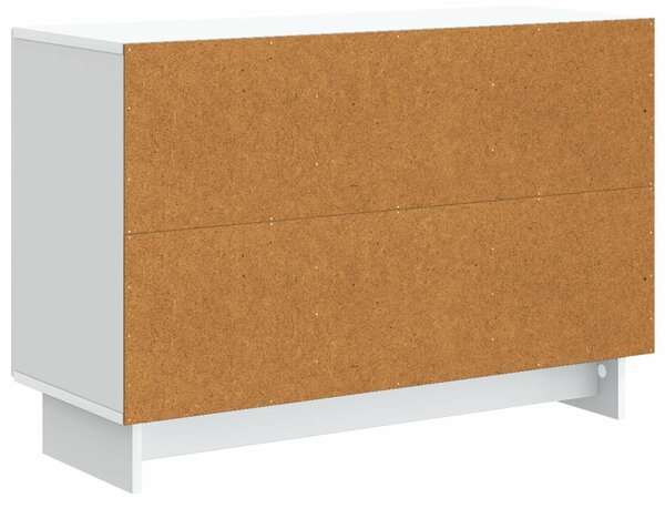 VidaXL Széf Fehér 89 x 34,5 x 60 cm Szerelt Fa