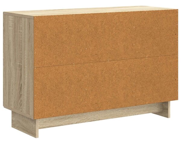 VidaXL Széf fiókkal Sonoma Tölgy 89 x 34,5 x 60 cm Szerelt Fa