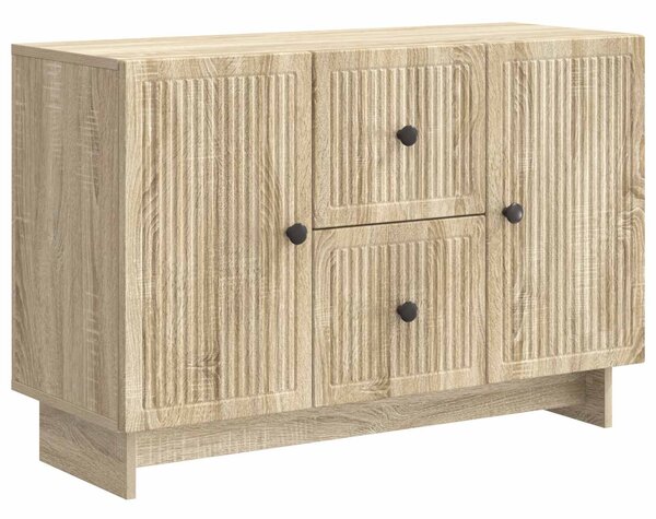 VidaXL Széf fiókkal Sonoma Tölgy 89 x 34,5 x 60 cm Szerelt Fa