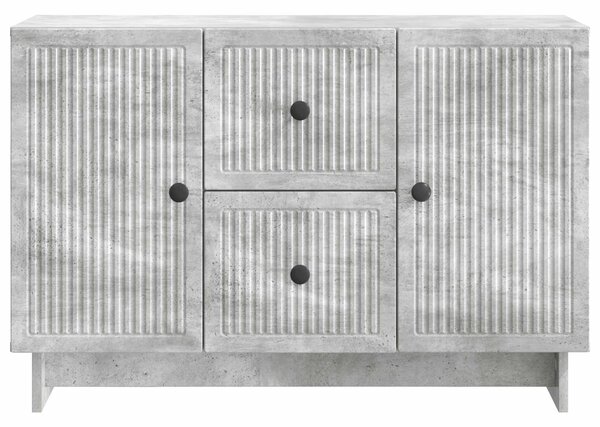 VidaXL Széf fiókkal Betonszürke 89 x 34,5 x 60 cm Szerelt Fa