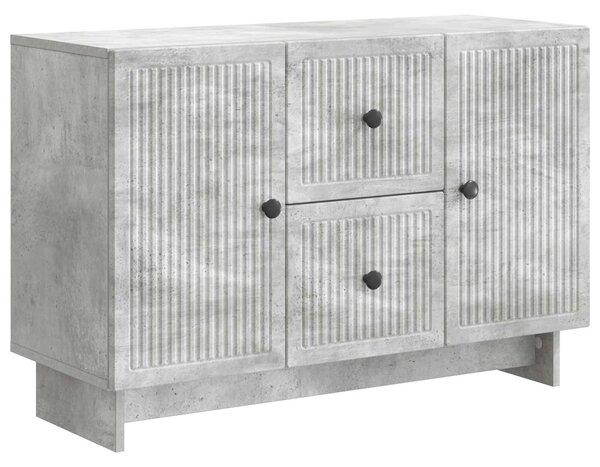 VidaXL Széf fiókkal Betonszürke 89 x 34,5 x 60 cm Szerelt Fa