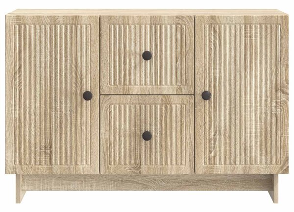 VidaXL Széf fiókkal Sonoma Tölgy 89 x 34,5 x 60 cm Szerelt Fa