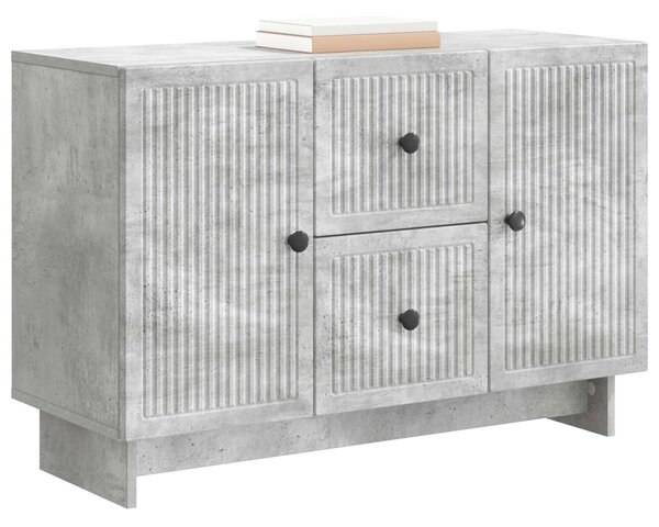 VidaXL Széf fiókkal Betonszürke 89 x 34,5 x 60 cm Szerelt Fa