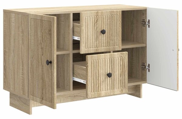 VidaXL Széf fiókkal Sonoma Tölgy 89 x 34,5 x 60 cm Szerelt Fa