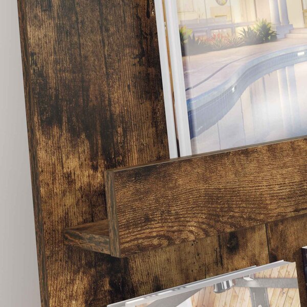 Magazin állvány Füstölt tölgy 51 x 11 x 102 cm Faanyag