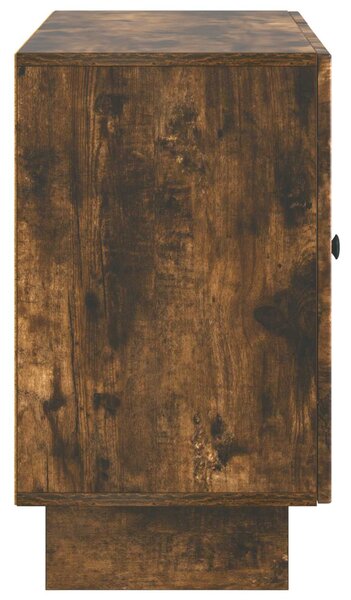 VidaXL Széf fiókkal Füstös Tölgy 89 x 34,5 x 60 cm Szerelt Fa