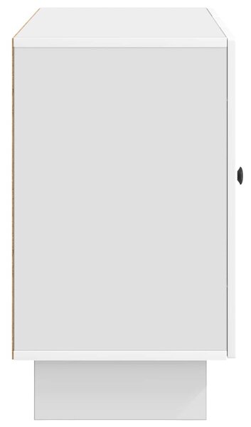 VidaXL Széf fiókkal Magasfényű Fehér 89 x 34,5 x 60 cm Szerelt Fa