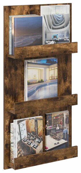 Magazin állvány Füstölt tölgy 51 x 11 x 102 cm Faanyag